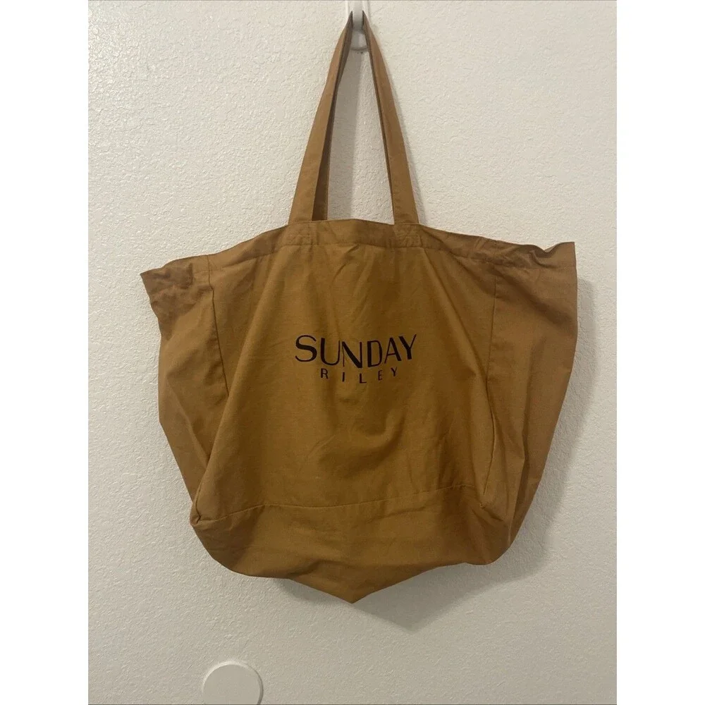 Sunday Riley Best Makeup Bag Shopper Tote Lined Clean Bag Travel